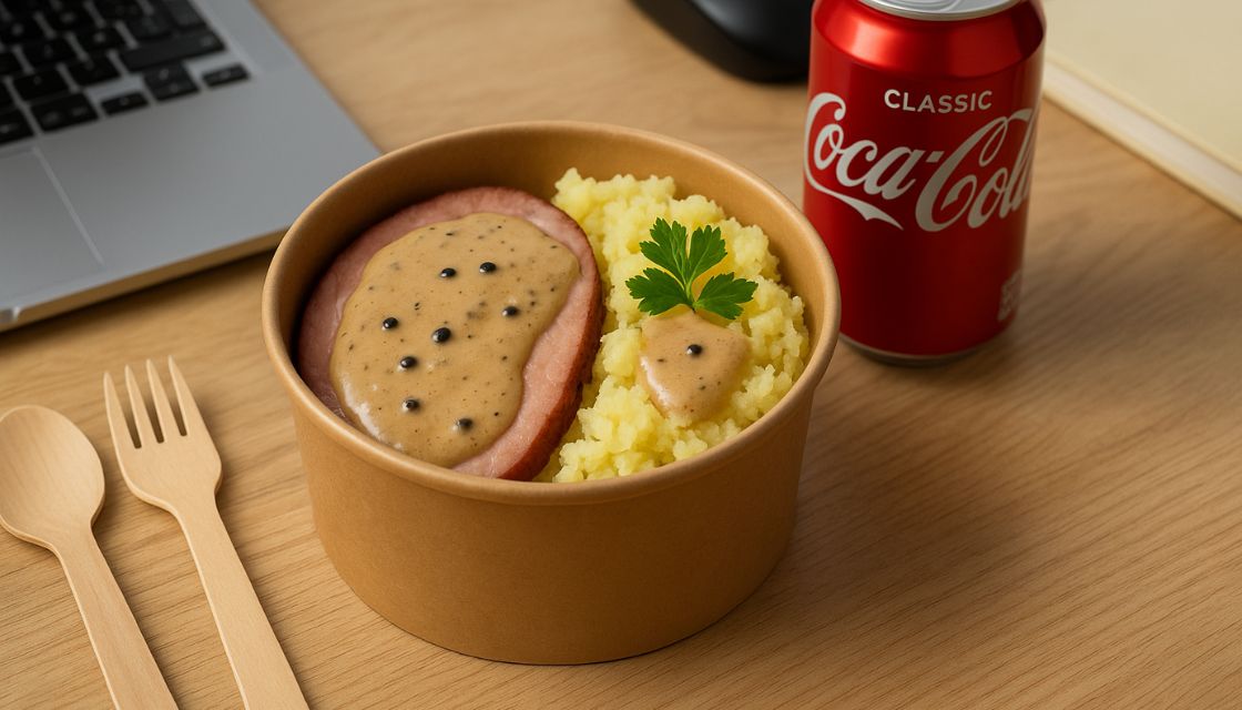 Jambon grillé sauce poivre