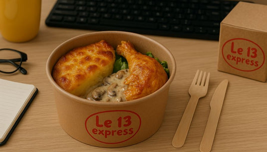 🍗 Gratin dauphinois & cuisse de poulet et sauce champignons